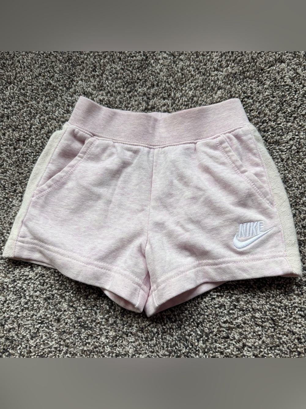Nike Girls Pink Fleece Shorts